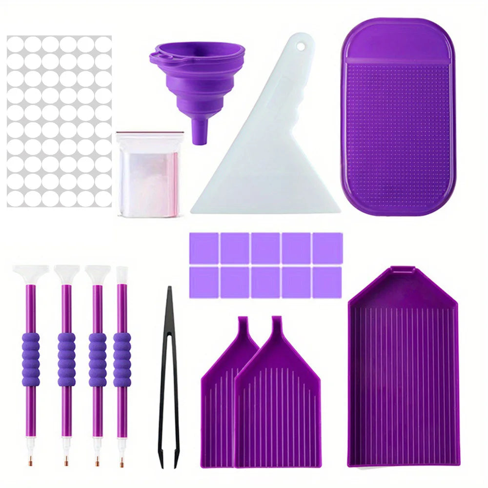 60 Grids Diamond Painting Tools Kits Diamond Paint Accessories Container Storage Bag Grids Box
