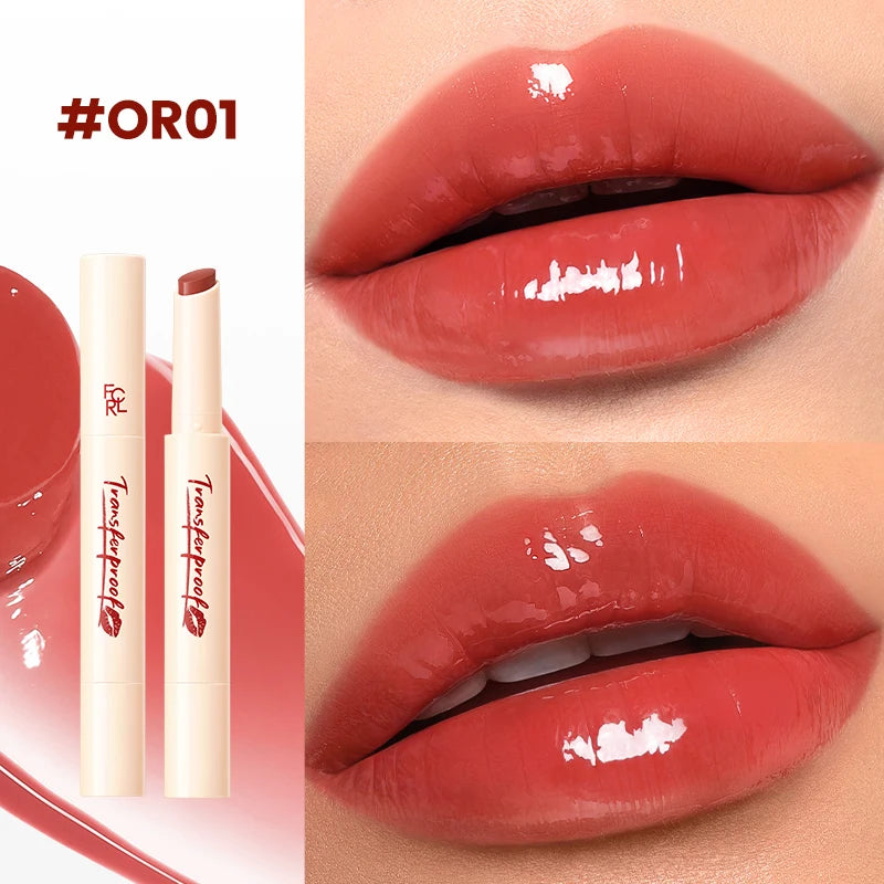 FOCALLURE Transfer proof Lock-shining Glossy Lip Balm Pen Moisturizing Non-sticky Lightweight Lipstick Lip Liner Makeup Cosmetics