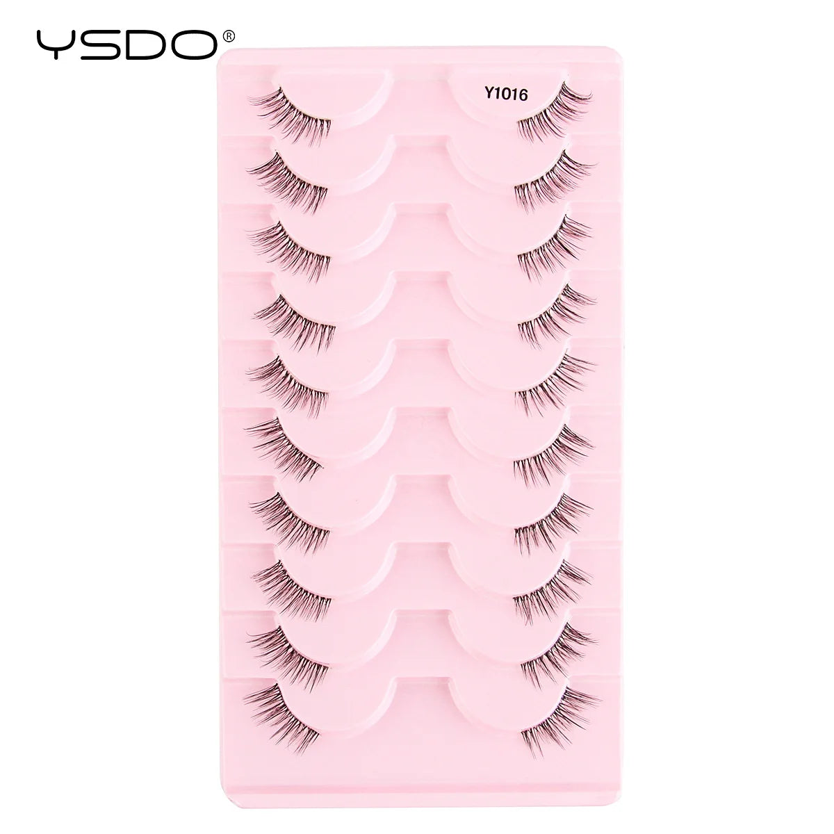 YSDO Half Lashes 5/7/10 Pairs Half False Eyelashes Soft Natural Cat Eye Lashes Makeup 3D Mink Eyelash Extension Fluffy Faux Cils