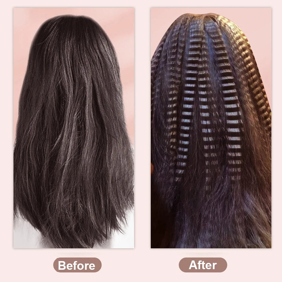 Fluffy Splint Flat Iron Curling Corrugated Plate Pro Electric Hair Crimper For All Hair Lengths