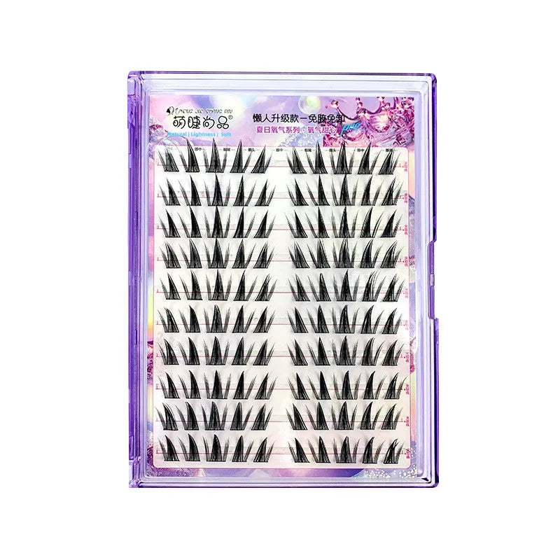 Self-adhesive Glue-free False Eyelashes Winged Fluffy Natural Thick Manga Eyes Reusable Enlarged Eyes Lash Extension Easy Apply