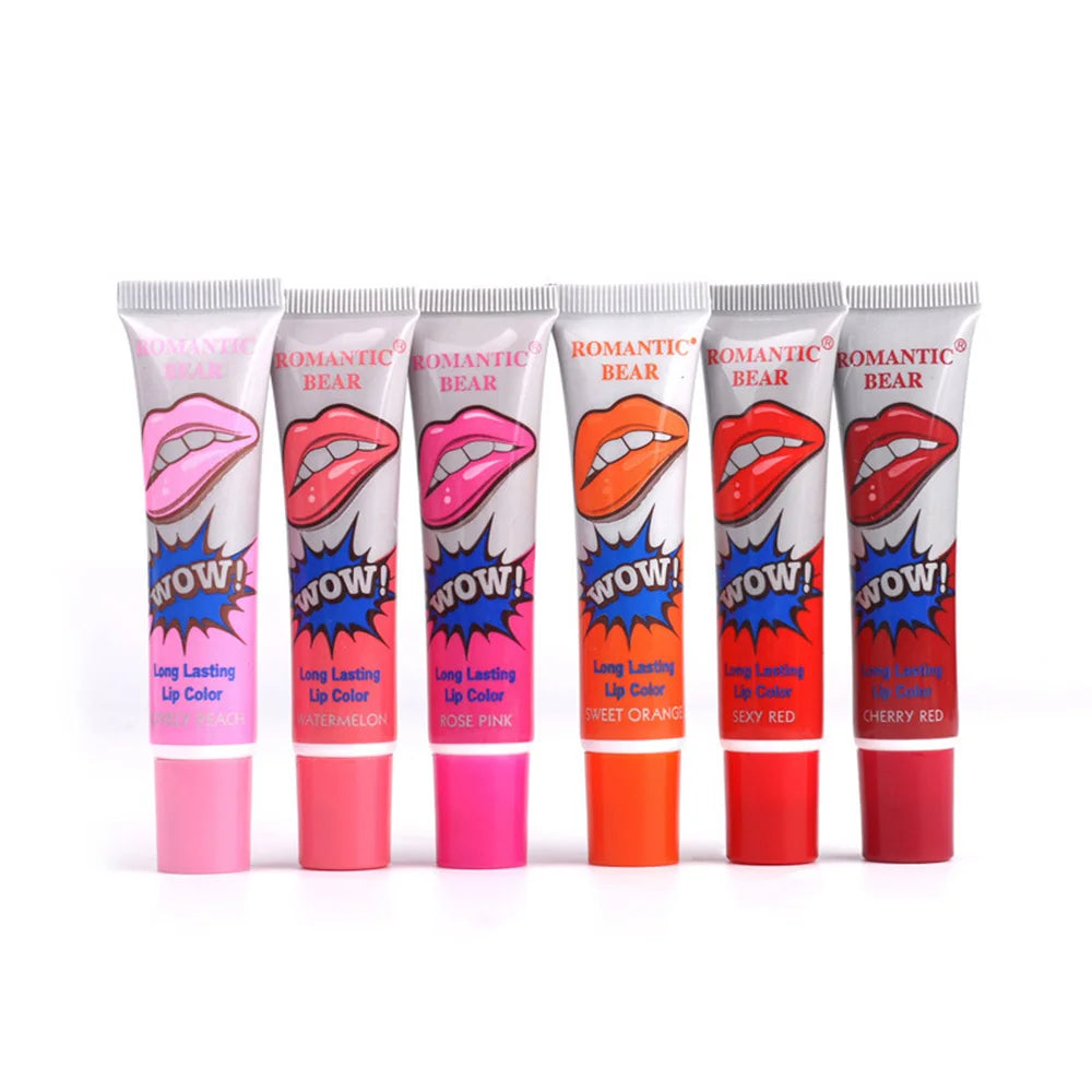 6 Colors Amazing Peel Off Liquid Lipstick