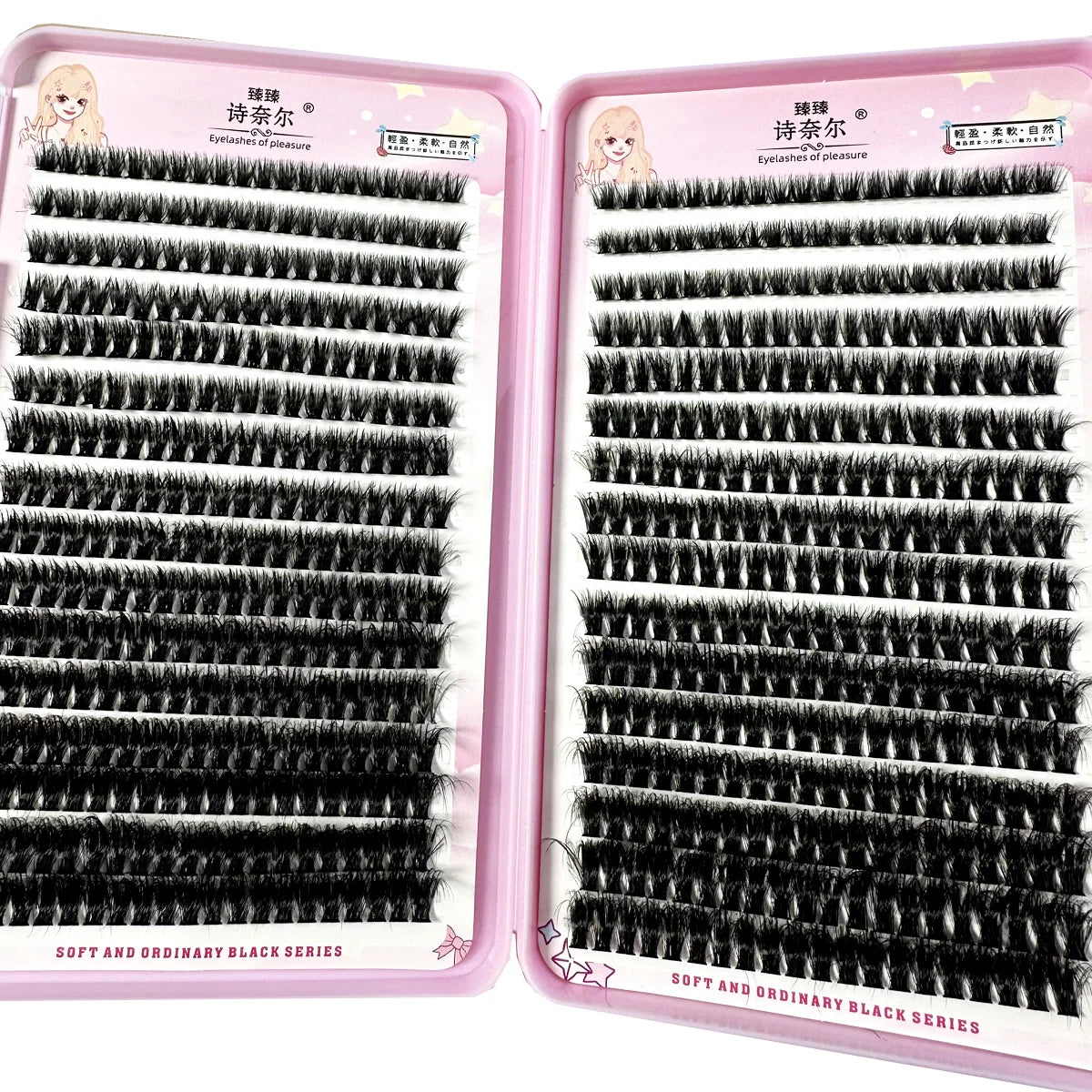 False Eyelashes Mix 32 Rows High-capacity Natural DIY Extension Supplies Lashes Cluster Multi Style Fusion Professional Makeup
