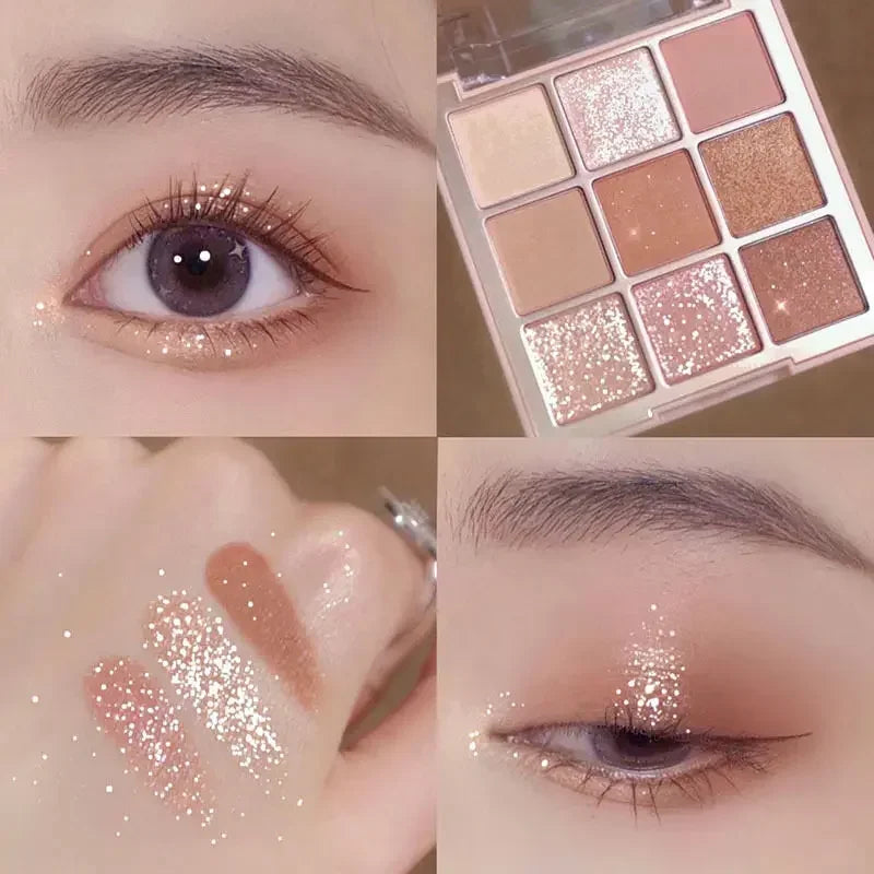 Eye Shadow Palette Charming Pearly Eyeshadow Makeup Nude Long Lasting Shimmer