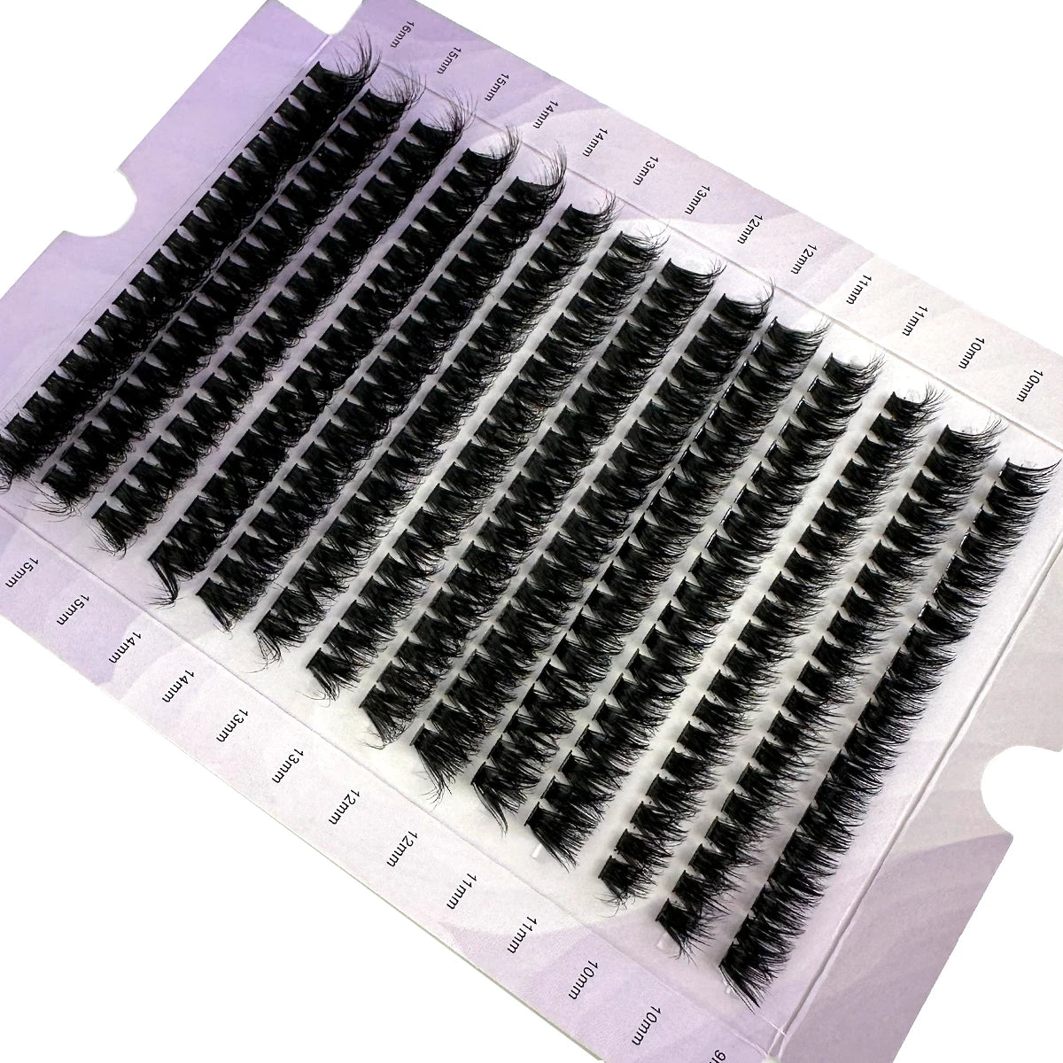 HBZGTLAD 14 Rows 5D Fluffy Cluster Lashes 60D/80D/100D Thick Eyelash D/DD Curl 9-16mm Mix Individual Lashes DIY Lash Extensions