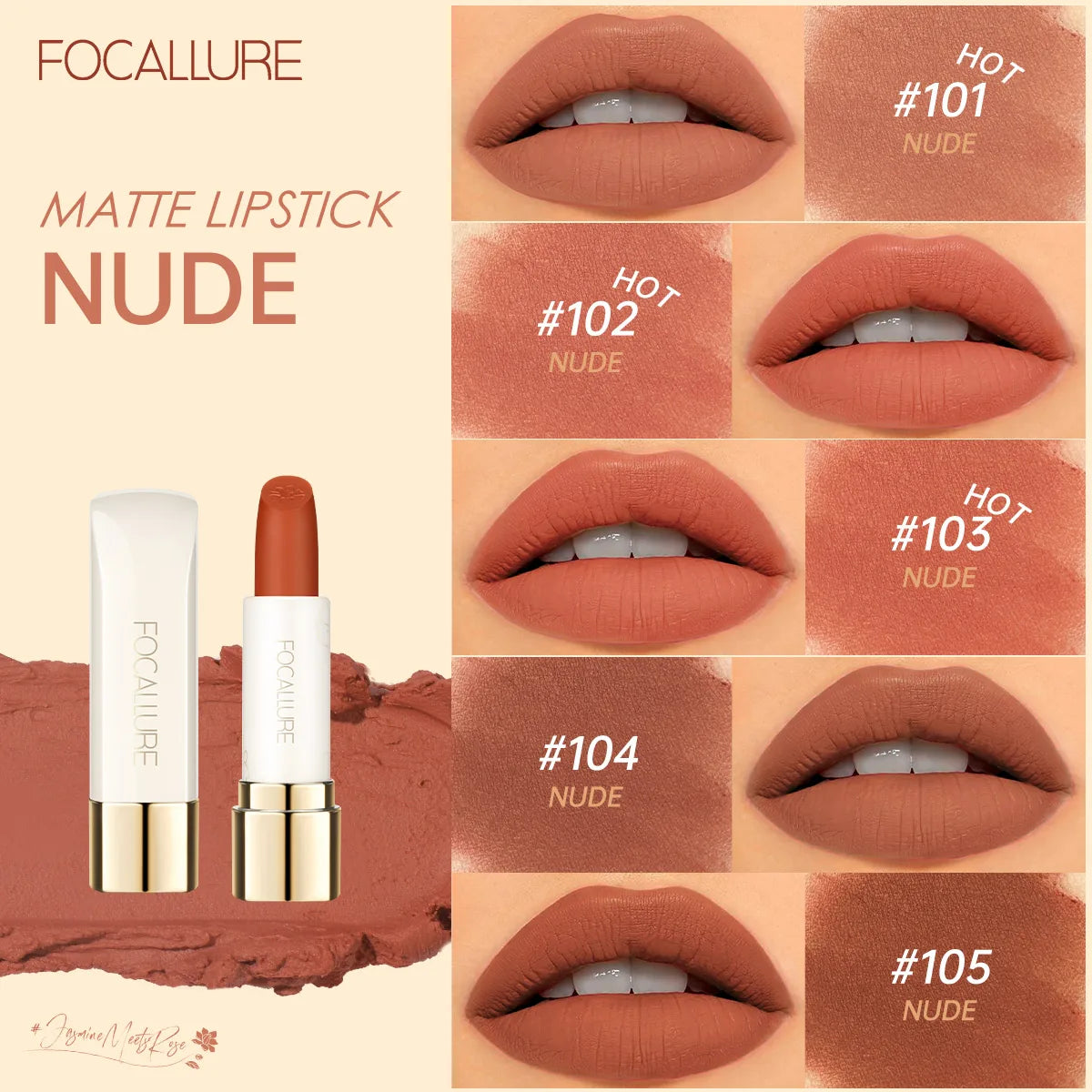 Shades Matte Lipstick Natural Super Soft Lip Sticks Waterproof Lip Glaze Balm Beauty High Pigment Cosmetics Makeup