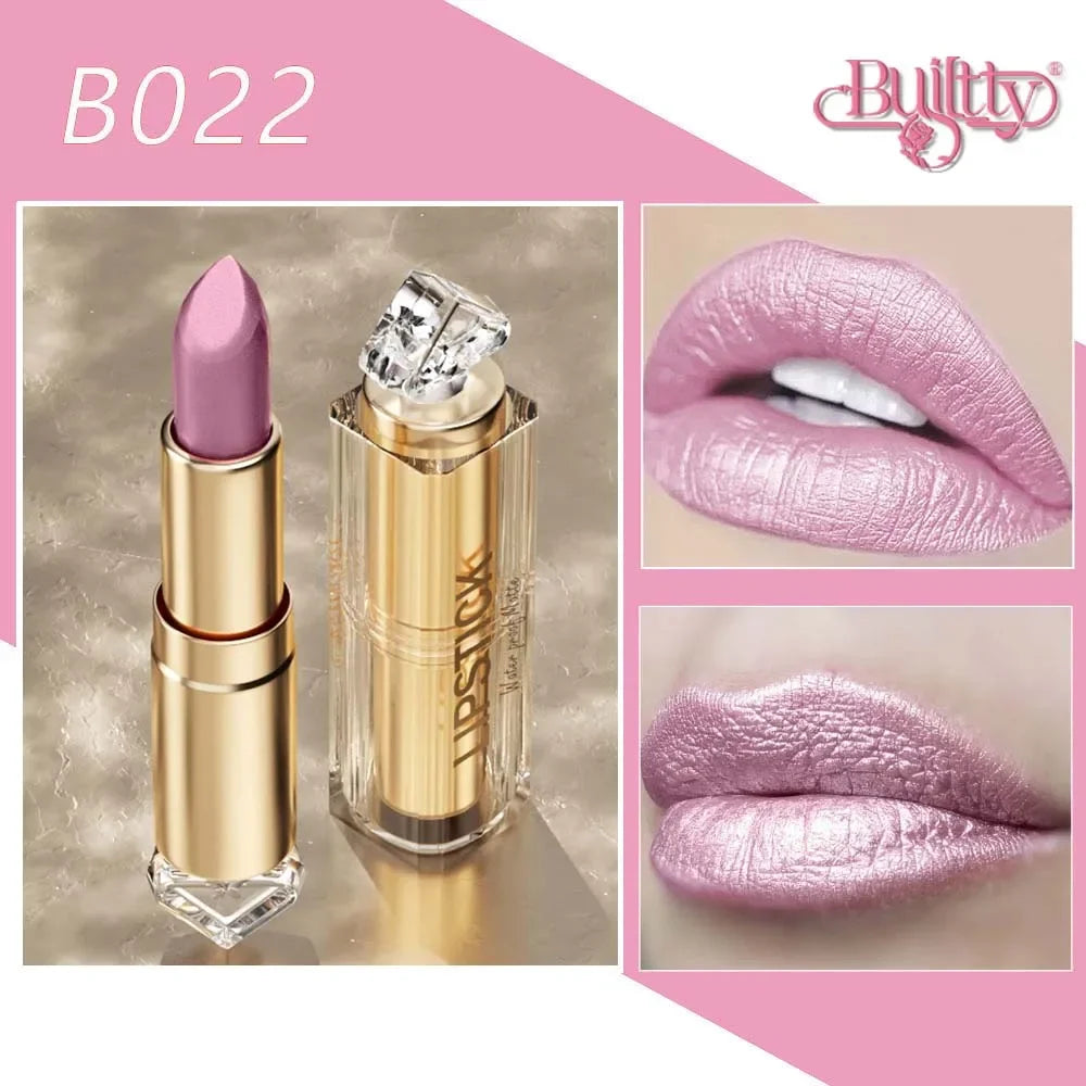 Korea Matte Glitter Lipstick Pink