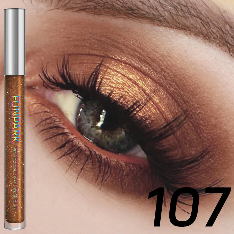 Colorful Liquid Eyeshadow Pink Green Black Diamond Shiny Eye Liner Pen Glitter Eyeshadow Palette