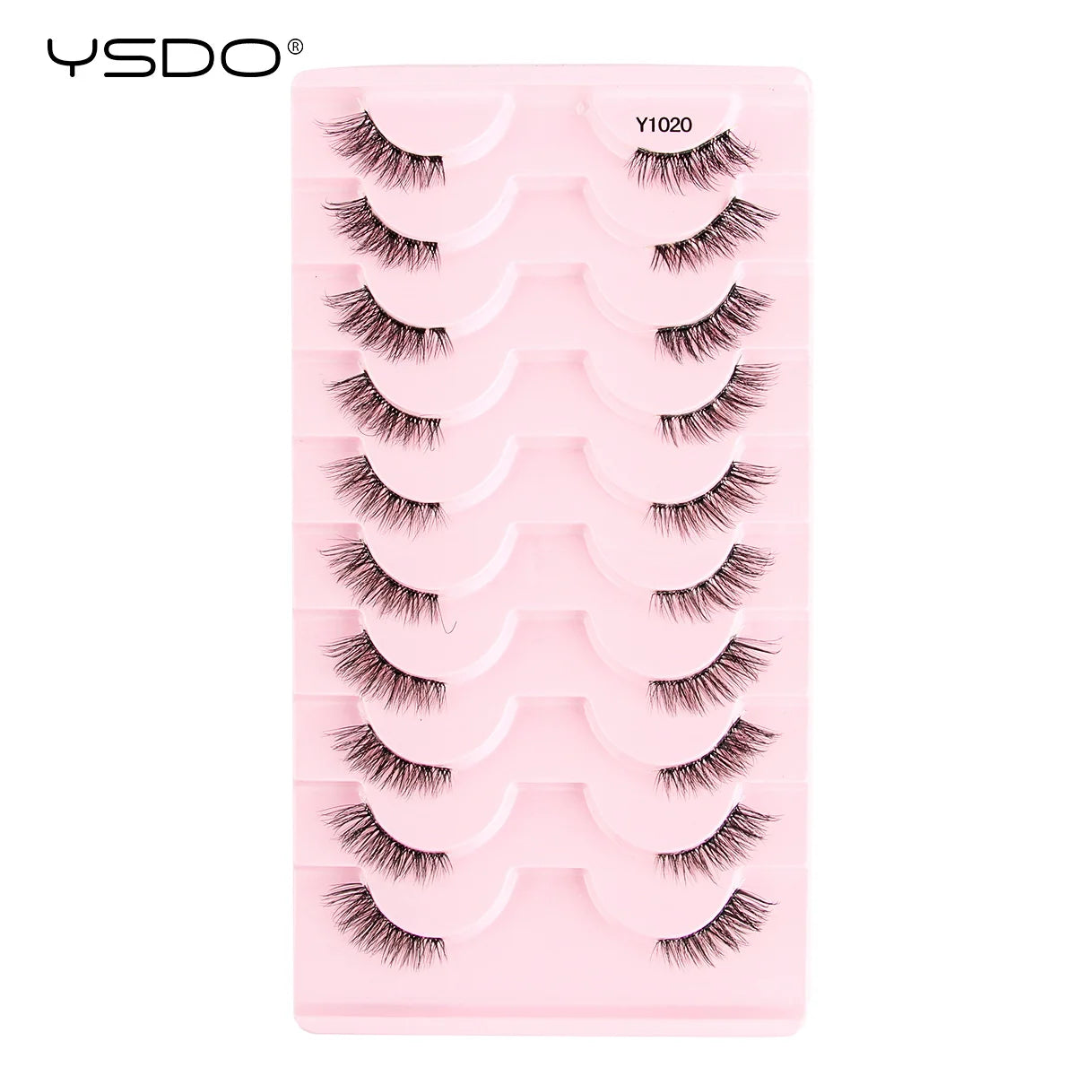 YSDO Half Lashes 5/7/10 Pairs Half False Eyelashes Soft Natural Cat Eye Lashes Makeup 3D Mink Eyelash Extension Fluffy Faux Cils