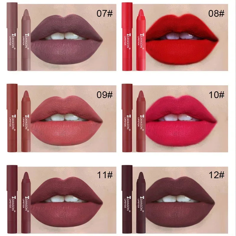 Velvet Matte Lipstick Pencil Waterproof Long Lasting