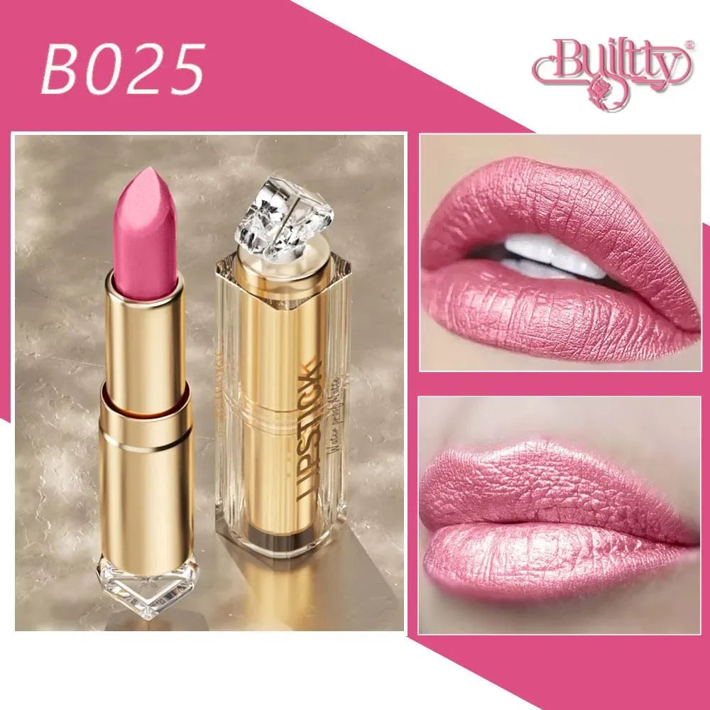 Korea Matte Glitter Lipstick Pink