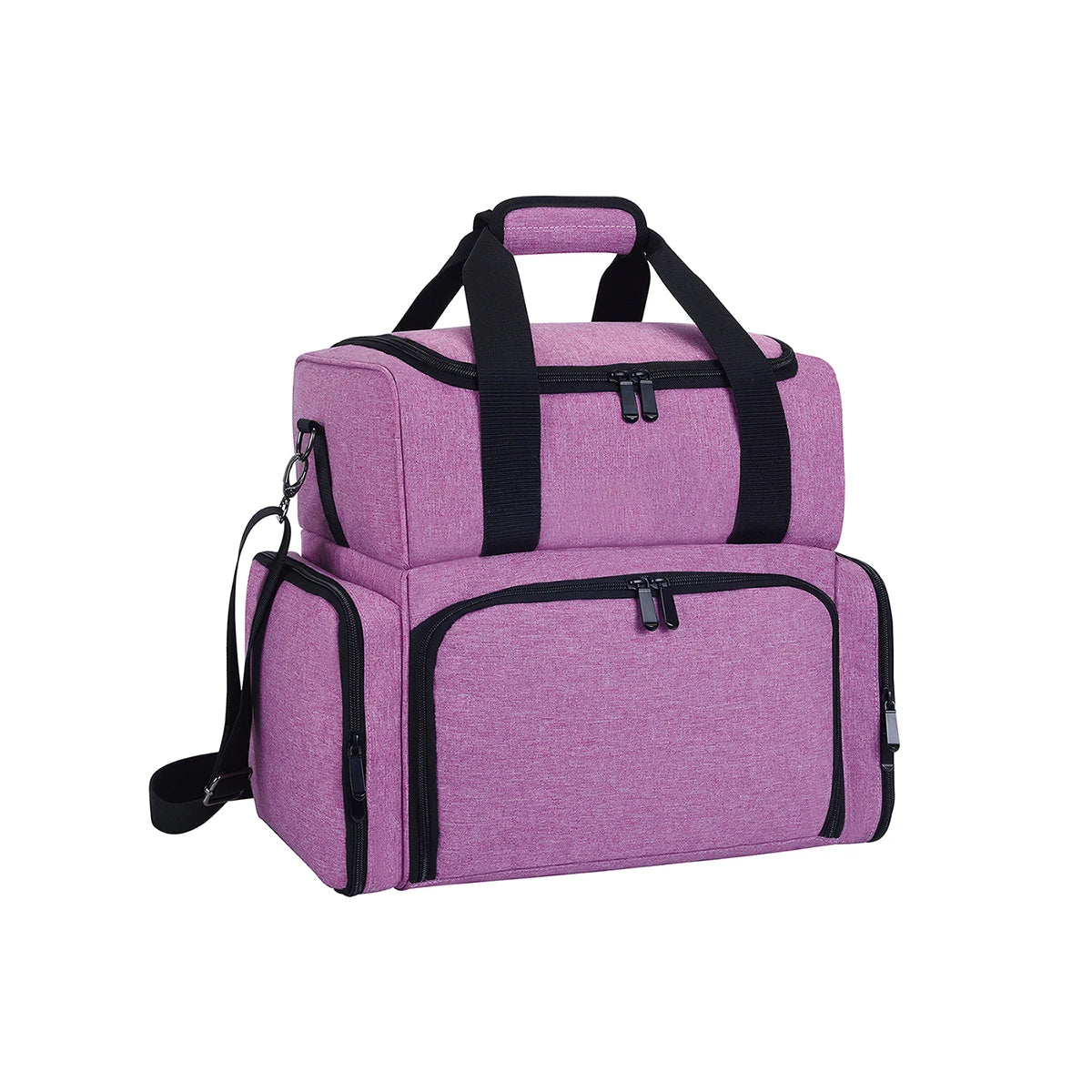 80-Bottle Large Capacity Nail Polish Organizer Case - Portable Travel Storage with 2 Removable Bags, and Essential for Womens Ma