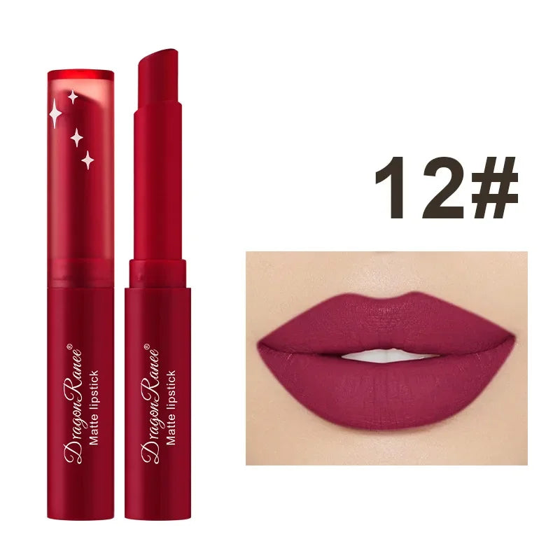 Nude Matte Lipstick Waterproof Long Lasting Lip Sticks Not Fading Sexy Red Velvet Lipsticks