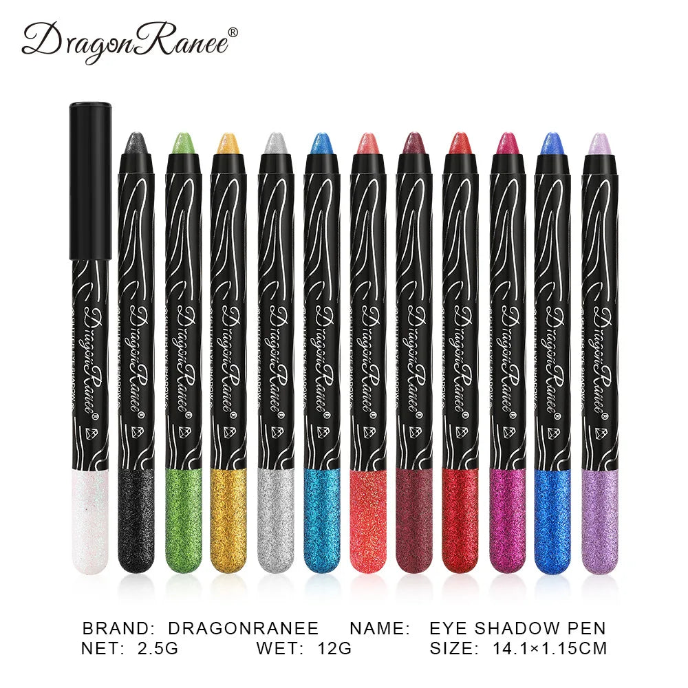 1Pc Metallic Purple Eyeshadow Pencil Glitter Silkworm Liner Pen Highlighter