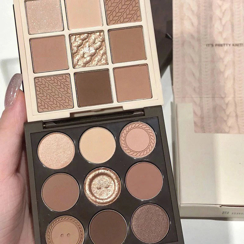 \w Daily Makeup Brown Eye Shadow Palette Shimmer Matte Lasting Pearl Fine Shimmer