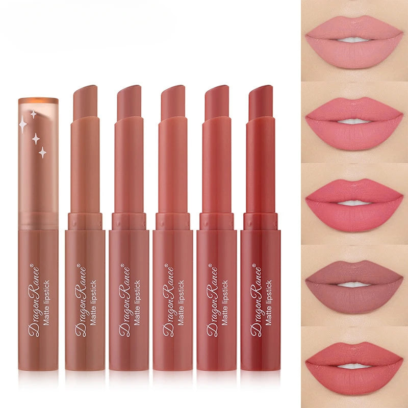 Nude Matte Lipstick Waterproof Long Lasting Lip Sticks Not Fading Sexy Red Velvet Lipsticks
