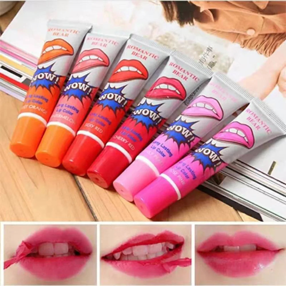 6 Colors Amazing Peel Off Liquid Lipstick