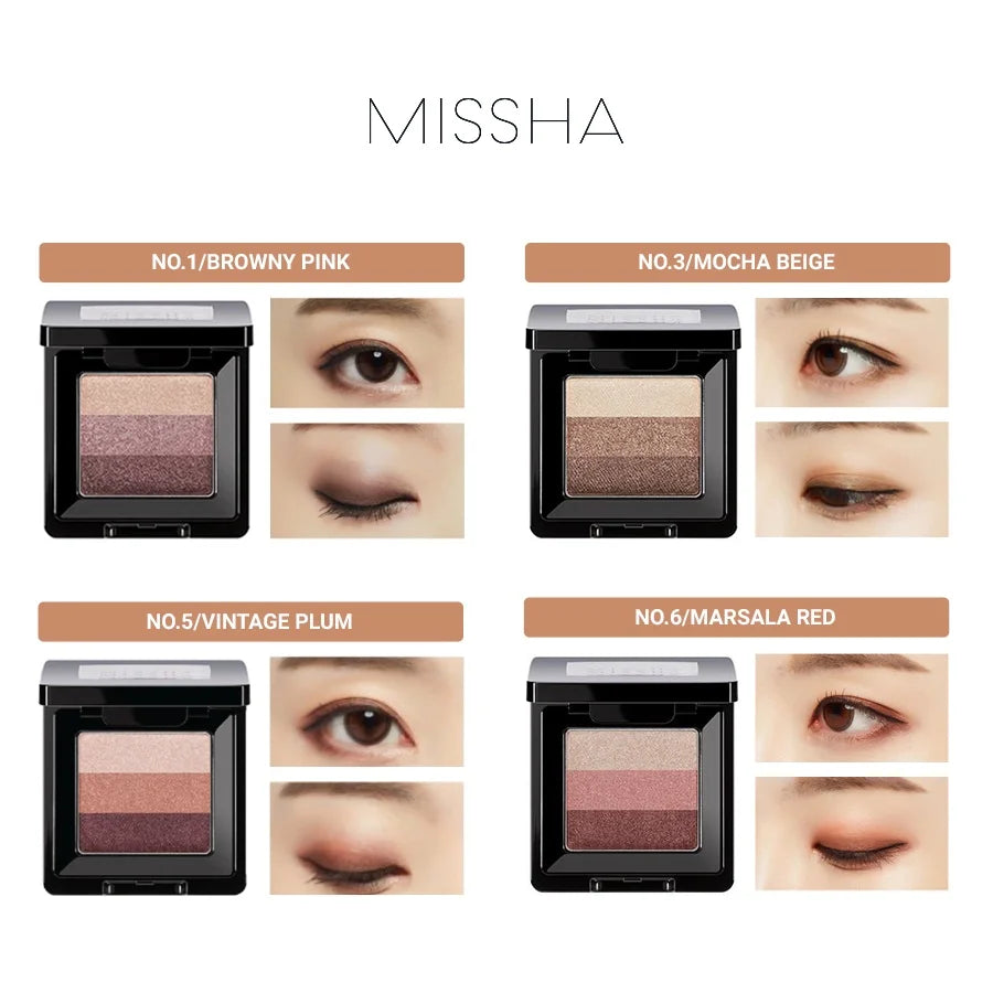 MISSHA Triple Eyeshadow 2g Palette Korea Make Up for Women Female Cosmetic Eye Pigments