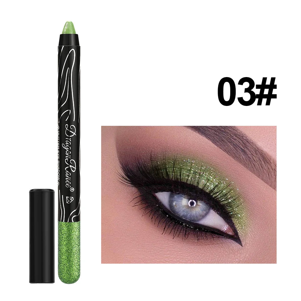 1Pc Metallic Purple Eyeshadow Pencil Glitter Silkworm Liner Pen Highlighter