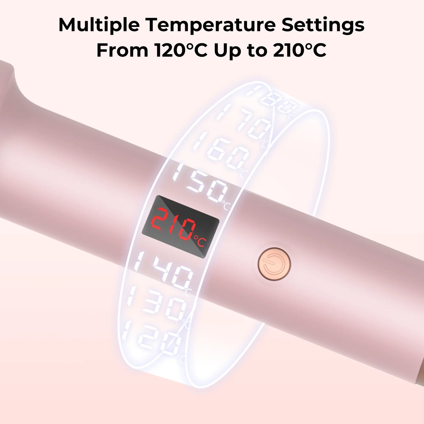 1.5 Inch Hair Curling Iron Brush Ceramic Thermal Brush Heated Round Brush Hair Electric Heating Brush
