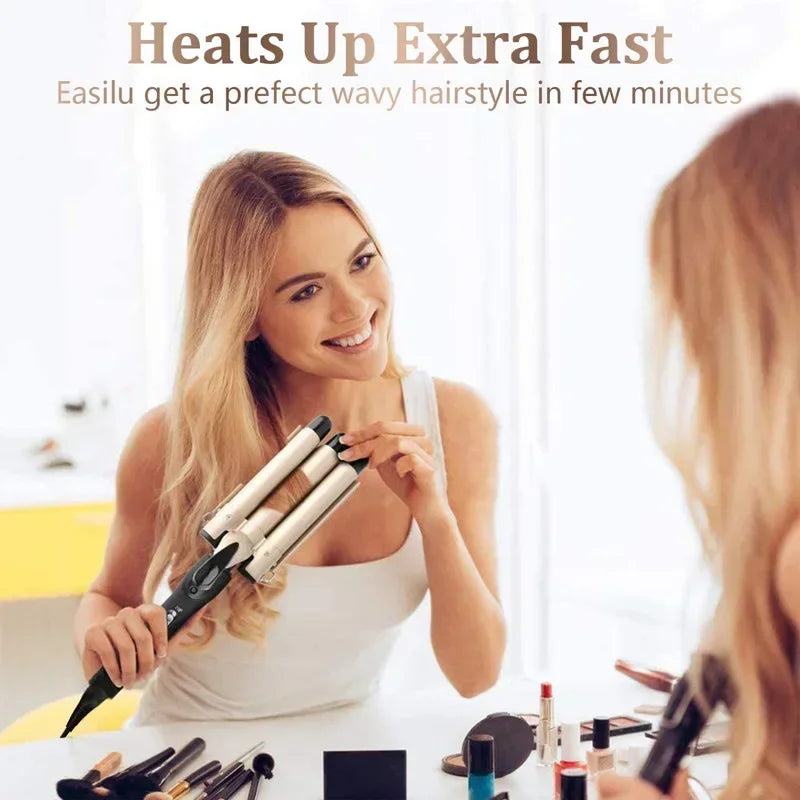 Professional Hair Curling Iron Ceramic Triple Barrel Hair Curler Irons Hair Wave Waver Styling