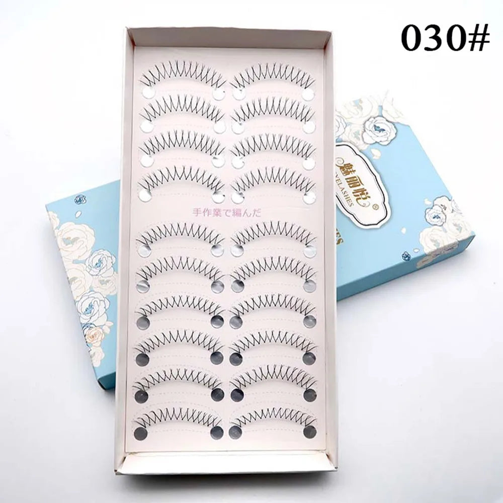 Korean U-shaped False Eyelashes Zhang Yuanying False Eyelashes Natural Wispy Soft V Shaped Lash Extension Comic Eye Clear Band
