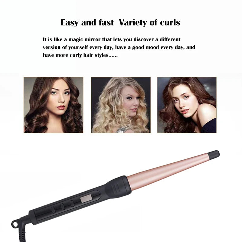 Ceramic Styling Tools professional Hair Curling Iron Hair waver Pear Flower Cone Electric Hair Curler Roller Curling Wand