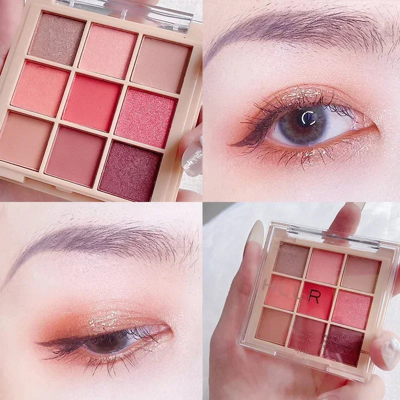 Waterproof Shimmering Matt Eyeshadow Palette Glitter Pearlescent Long Lasting Eye Shadow