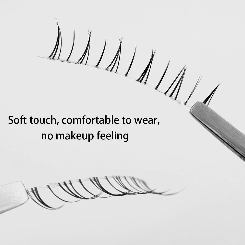 5 Pair Natural Lower Eyelashes Makeup Soft Handmade Clear Thin Band Under False Lashes