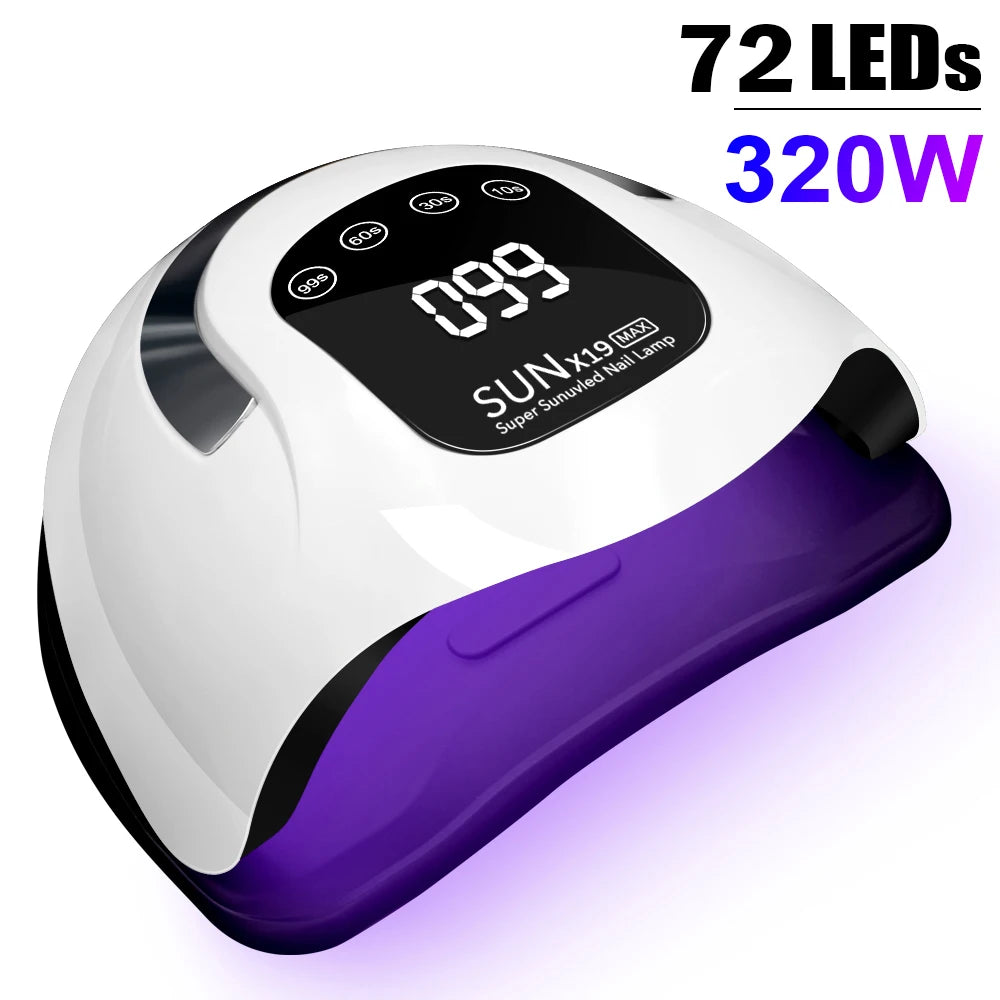 High Power 380W UV Gel LED Dryer Light Nail Lamp for Nails Gel Polish Professional Nail Art Accessories Curing Gel Toe Nails