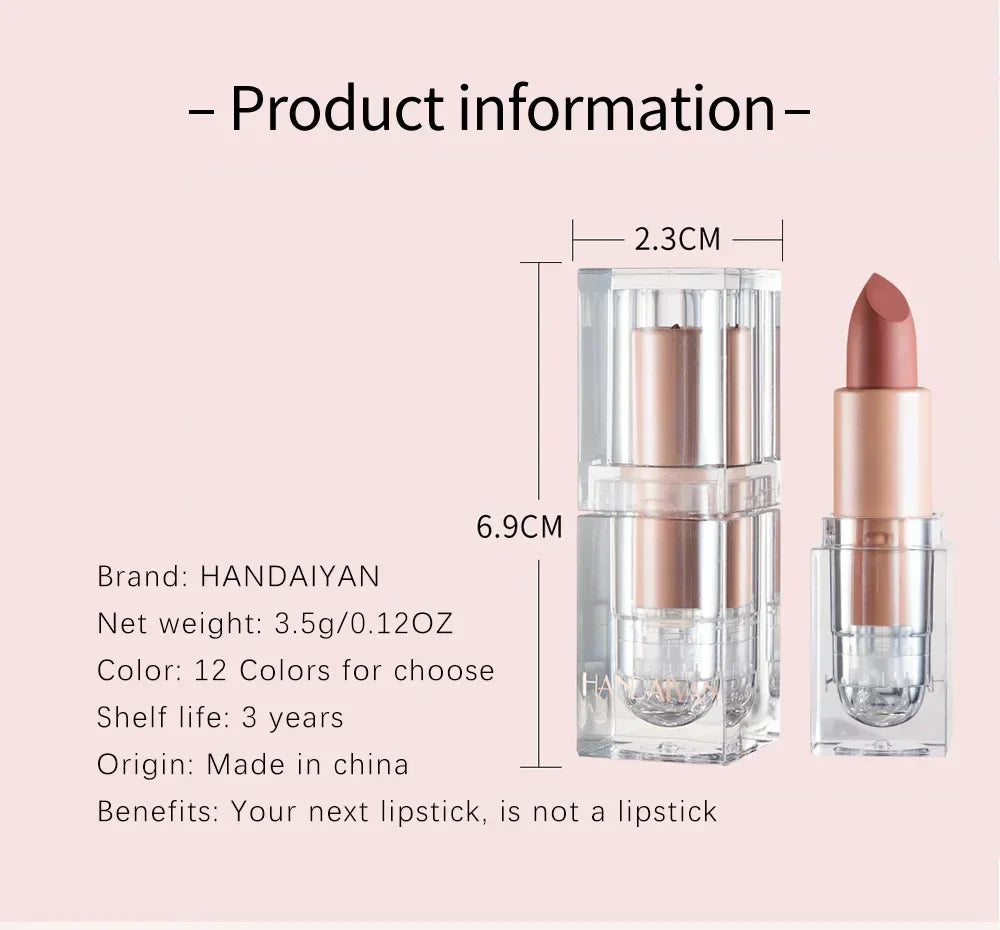 Lipstick Lip Gloss Long Lasting Moisture Cosmetic Lipstick Red Lip Matte Lipstick Waterproof