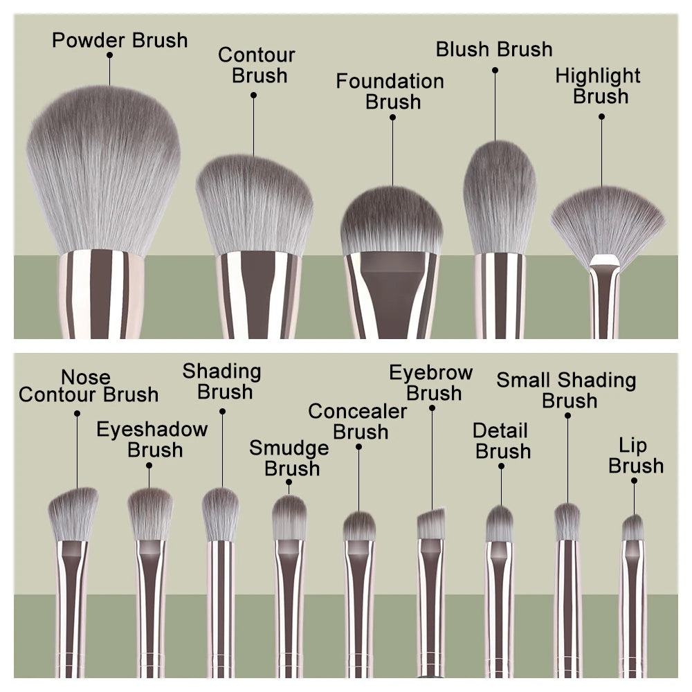 JTFIL Makeup Brushes Soft Fluffy Makeup Tools Cosmetic Powder Eye Shadow Foundation Blush Blending Beauty Make Up Brush Beauty