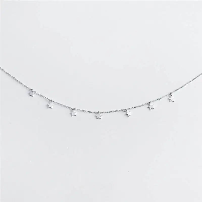 Fashion Tiny Heart Choker Necklace for Women Short Chain Shape Pendant Collares Necklace Ethnic Bohemian Jewelry Kolye Gift