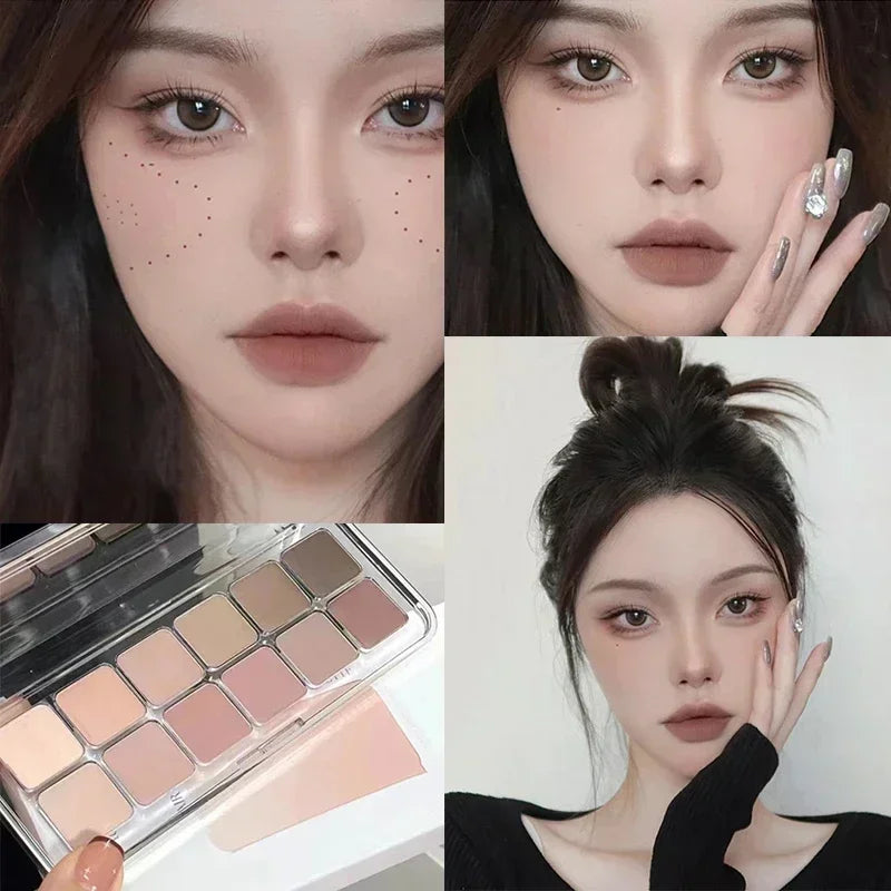 Eyeshadow Palette Earth Color Low Saturation Eye Shadow Cool Atmosphere Eyeshadow