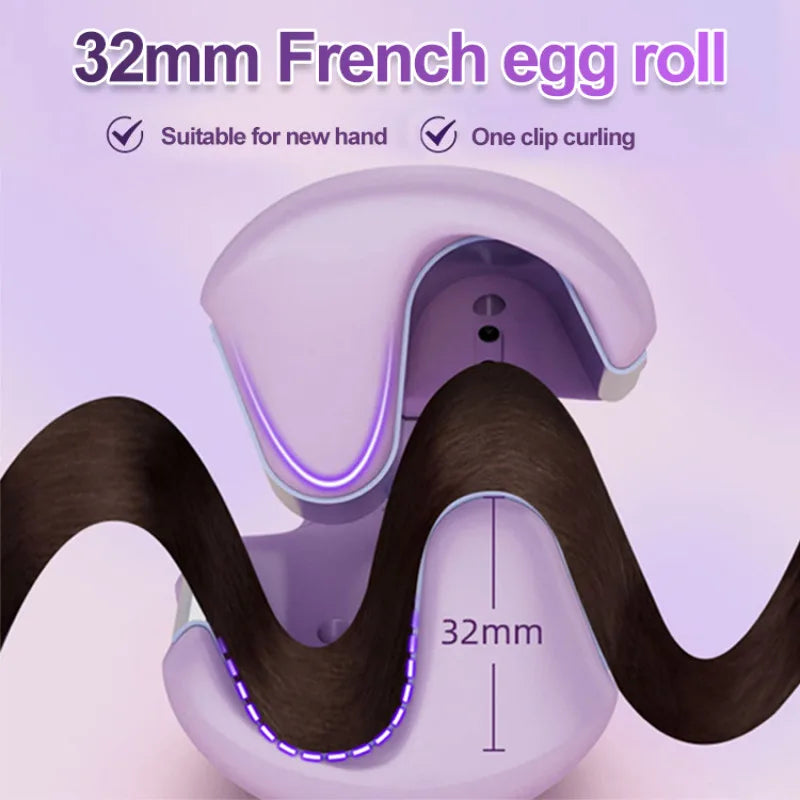French egg roll curling iron wavy wool curling splint negative ion water ripple large curl