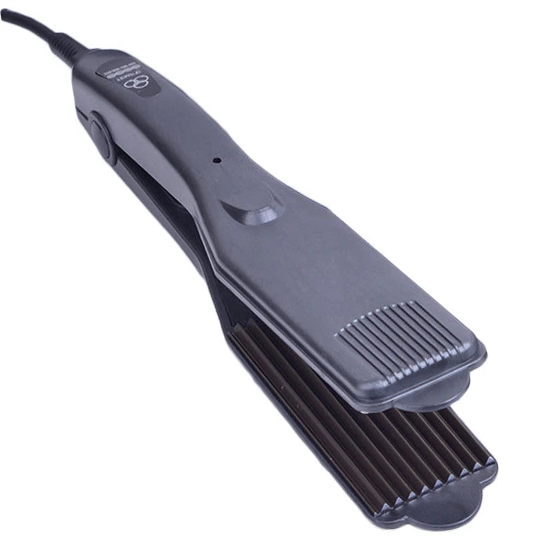Professional Fluffy Hair Curler Corrugated Plate Wave Iron Flat Iron Fast Curling with Temperature