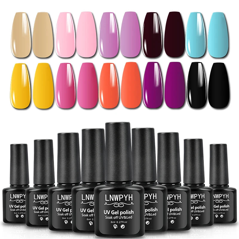 Nail Extension Gel Set With LED Nail Lamp Quick Extend Mold Nail Gel Kit And Nail Drill  Base&Top Coat Gel Polish Nail Tools Set