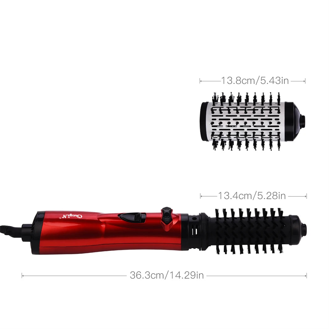 CkeyiN Hair Dryer Brush 2 In 1 Hot Air Spin Brush Curling Straightening Styling Auto-Rotating
