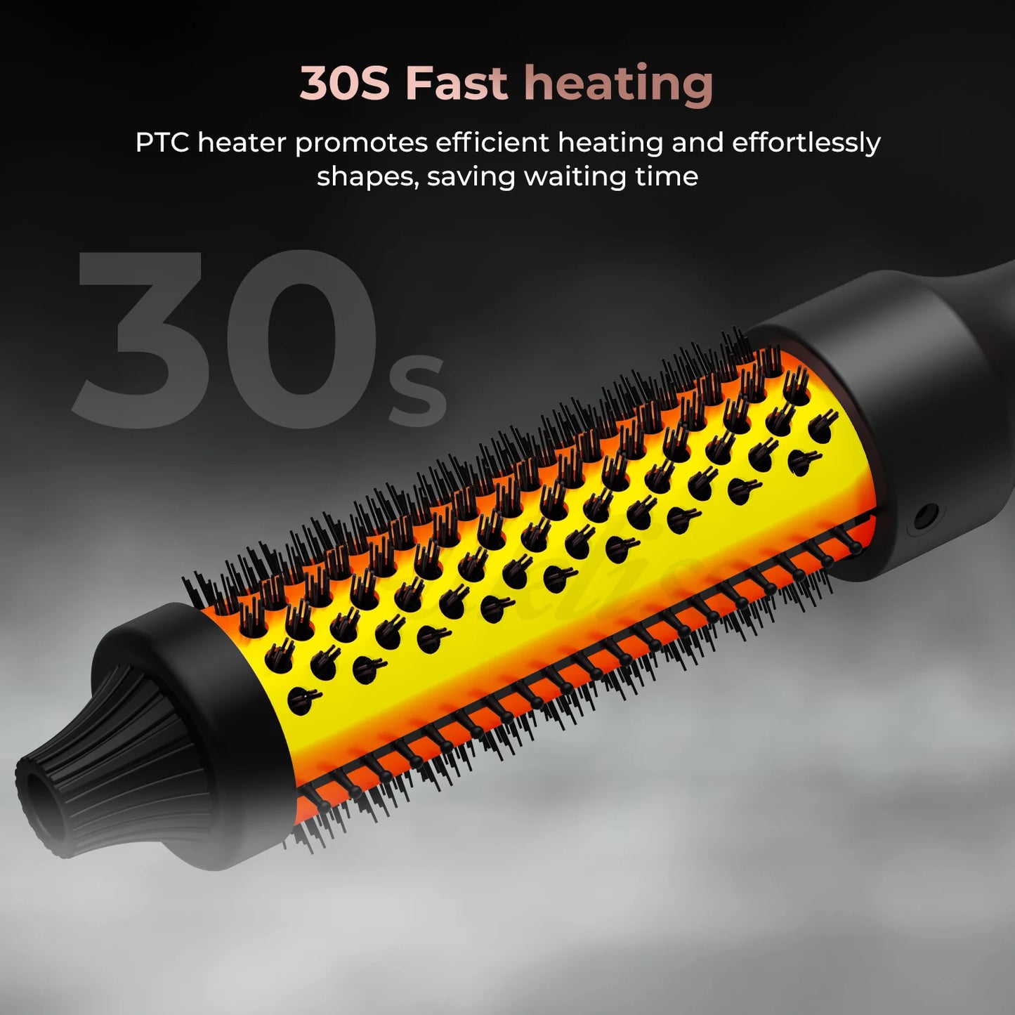 Thermal Brush Ceramic Hair Curler Comb Curling Wand Fast Heating Hot Brush Travel Curling