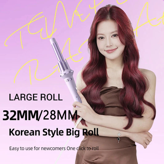 Hair Curler 28mm/32mm Large Wave Curling Iron Anion Fast Heating Professional Styling