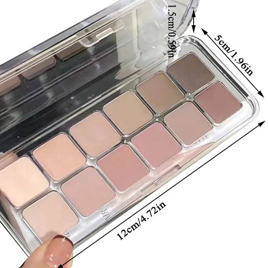 Low Saturation Eyeshadow Palette Korean Tea Apricot Eye Makeup Palette