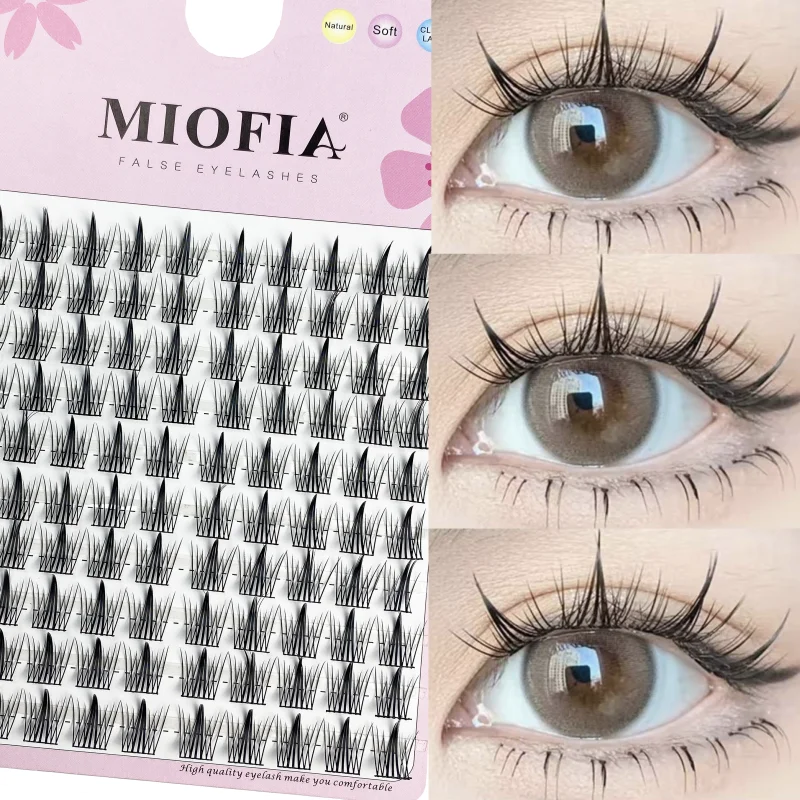 1/box 120 Bundles Mink False Eyelashes Natural Russian 3D leas Individual Eyelash extension cluster makeup tool wholesale lashes