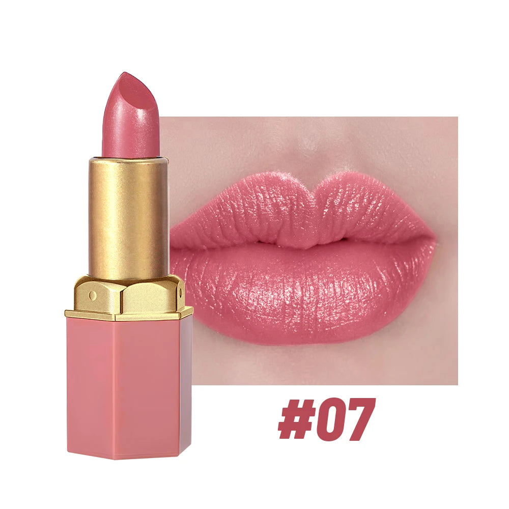 6 Colors Gold Bar Tube Lipstick