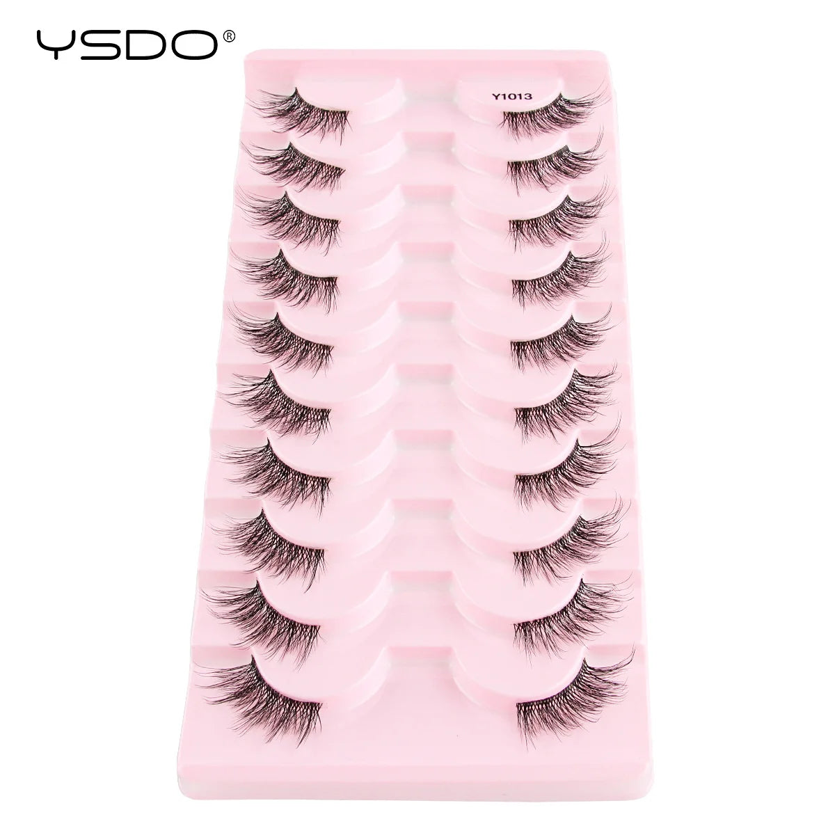 YSDO Half Lashes 5/7/10 Pairs Half False Eyelashes Soft Natural Cat Eye Lashes Makeup 3D Mink Eyelash Extension Fluffy Faux Cils