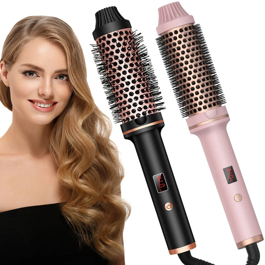 Valentine Gift Hair Curler Straightener Electric Hair Brushes Hot Comb Professional Curling Iron
