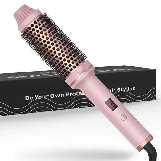 1.5 Inch Hair Curling Iron Brush Ceramic Thermal Brush Heated Round Brush Hair Electric Heating Brush