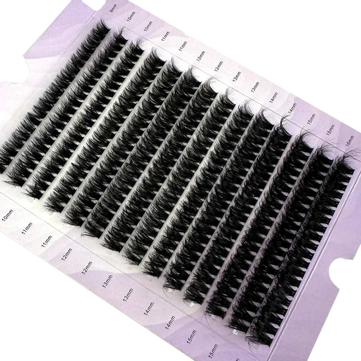 HBZGTLAD 14 Rows 5D Fluffy Cluster Lashes 60D/80D/100D Thick Eyelash D/DD Curl 9-16mm Mix Individual Lashes DIY Lash Extensions