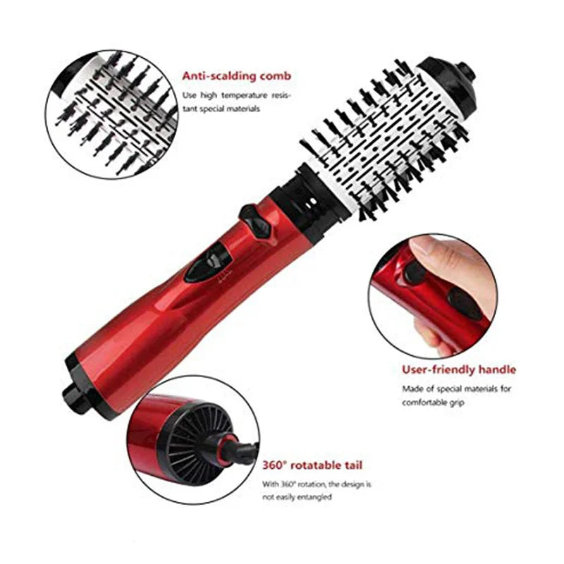 Air Flow Hot Air Brush Hair Straightener Curler Iron Volumizer Blowers Electric Hair