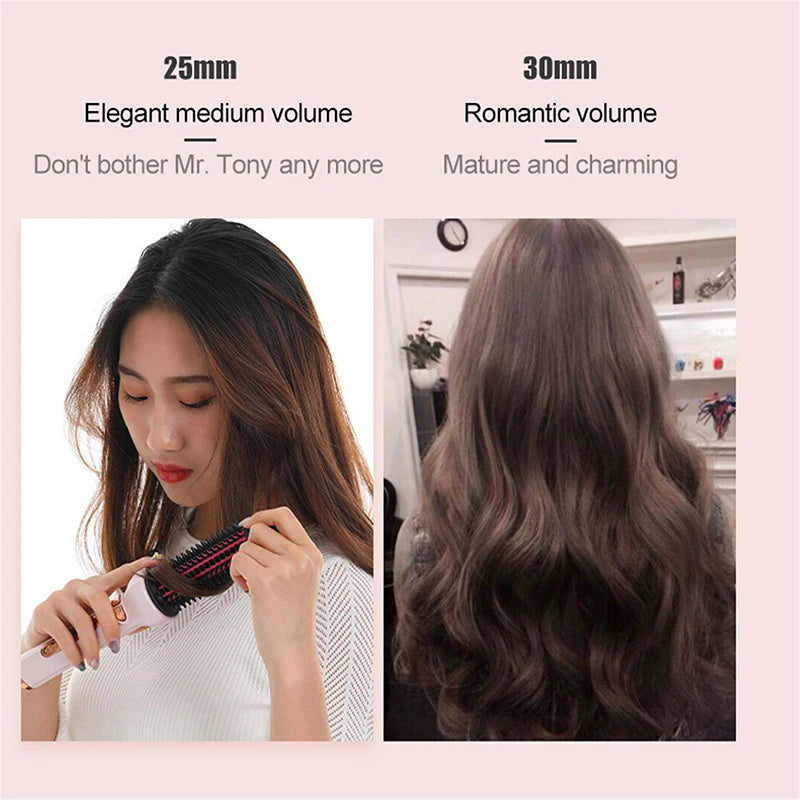 Quick heat Ion Spiral Curling Iron Automatic Curling Iron Easy to carry rechargeable styling tool Hair brush