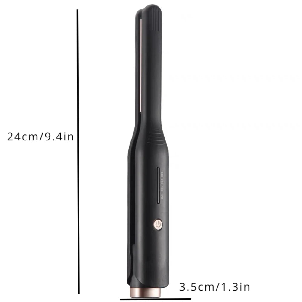 2 In 1 Hair Straightener & Curler Small Flat Iron Ceramic Hair Crimper Corrugation Short Hair